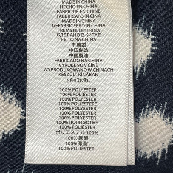 Michael Kors Polka Dot Sleeveless Pleated Top Blouse Black White M - Picture 3 of 5